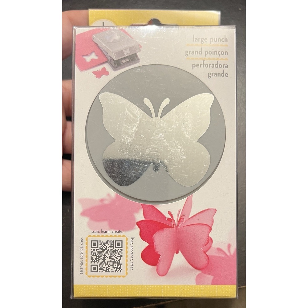 EK Tools‎ Large Butterfly Punch Approx 2-1/8" X 1-3/4" Punched Image Size NIB